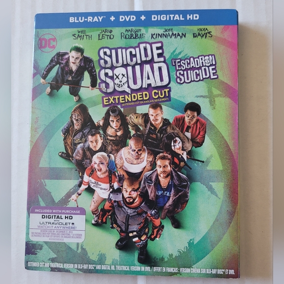 Suicide Squad Blu-ray + DVD + Digal HD (2016, 2-Disc Set) - Picture 1 of 7